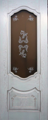 Дверь межкомнатная Флоренция 1 эмаль и лак эмаль белая остекленная 600x2000 1 Steklo