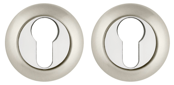 Накладка Ajax (Аякс) под цилиндр ET.R.JR54 (ET JR) SN/CP-3 матовый никель/хром