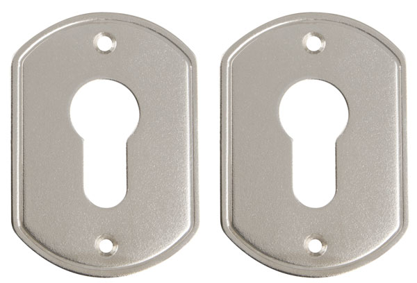 Накладки Guardian (Гардиан) под цилиндр &quot &quot никель ГН 30 /пара/, плоская /123:475/