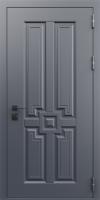 Однопольная входная дверь с МДФ-панелями с окрасом по RAL графитового цветаАрт.99