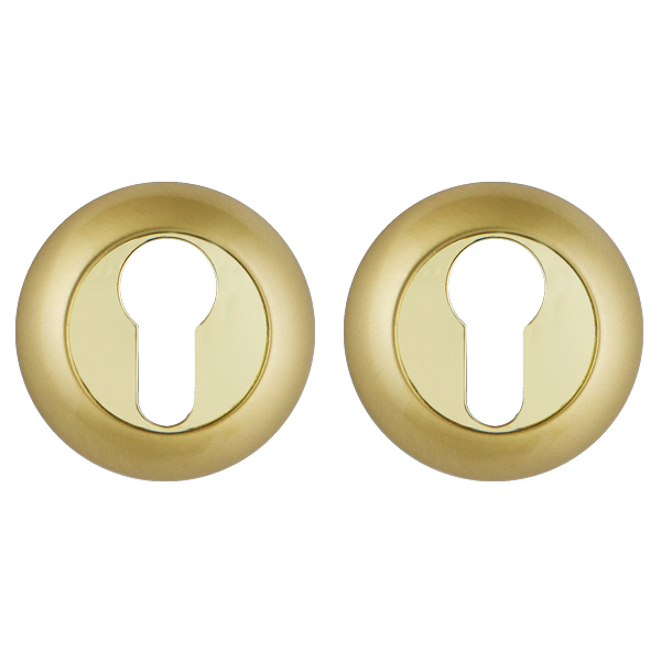 Накладка Punto (Пунто) под цилиндр ET.R.TL54 (ET TL) SG/GP-4 матовое золото/золото