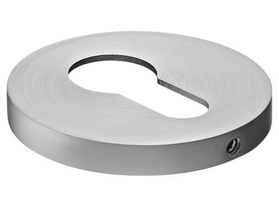 Накладка на замок MH-KH-R6 MSC на круглой розетке 6 мм, цвет мат.сатинированный хром