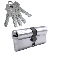 Механизм цилиндровый  Z70 (35x35) СР 5 ключей (хром)