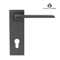 Дверная ручка на планке PORTA DI PARMA Italia Матовый графит 2206.05.CYL