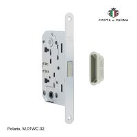 Защелка врезная магнитная под фиксатор PORTA DI PARMA Polaris Матовый хром M.01WC.02