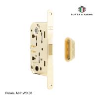 Защелка врезная магнитная под фиксатор PORTA DI PARMA Polaris Полированное золото M.01WC.06