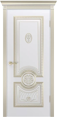 Межкомнатная дверь «Гамма Корона В3, ДГ» 2000 x 600 slonovayakostspatinoyzoloto