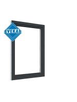 Одностворчатое окно VEKA WHS 60 (600ш х 800в) двухкамерное, цвет Белый/Антрацит