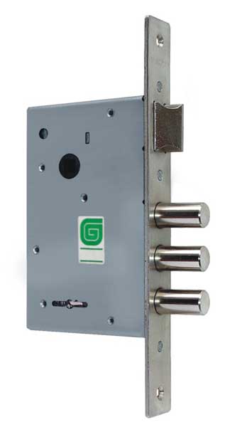 Замок Guardian (Гардиан) врезной сувальдный с защёлкой ЗВ 10.11, 4 кл. (длинный кл. 60 мм) /128:3344/