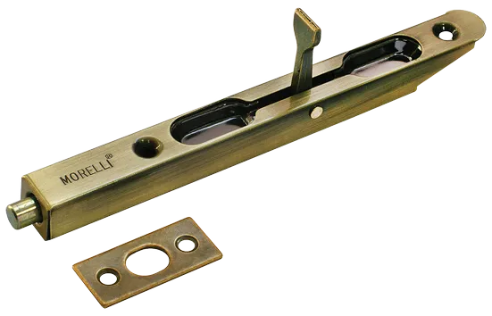 Шпингалет дверной OL160 AB, цвет античная бронза, сталь