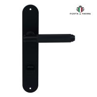 Дверная ручка на планке PORTA DI PARMA Exa Zig   Чёрный  2301.03.WC