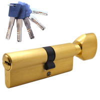 Механизм цилиндровый  PC90 (40Cх50) SВ 5 ключей (мат. золото)