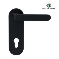 Дверная ручка на планке PORTA DI PARMA Fedra Чёрный  2113.03.CYL