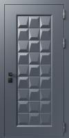 Входная дверь с металлобагетом и порошковым напылением «Геометрия» №2Арт.2
