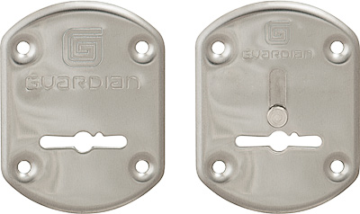 Накладки Guardian (Гардиан) сувальдные &quot &quot хром ГХ 21 /пара/, объемная /123:476/