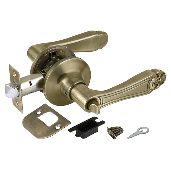 Ручка Punto (Пунто) защелка DK637 AB-BK (6037 AB-B) (фик.) бронза