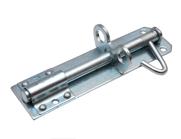 Задвижка skobis (СКОБИС) накладная ЗТ-150 цинк белый