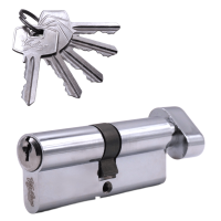 Механизм цилиндровый (5 ключей) VC80-5 CP (хром)