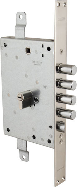 Корпус Mottura (Моттура) врезного замка с защёлкой 85.971-S RN (левый)