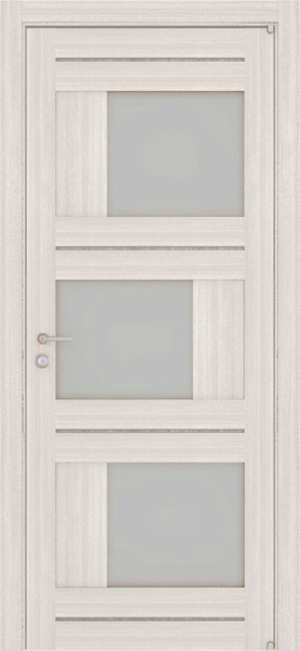 Дверь межкомнатная LIGHT 2181 экошпон велюр графит остекленная 600x2000 2181 Kapuchino
