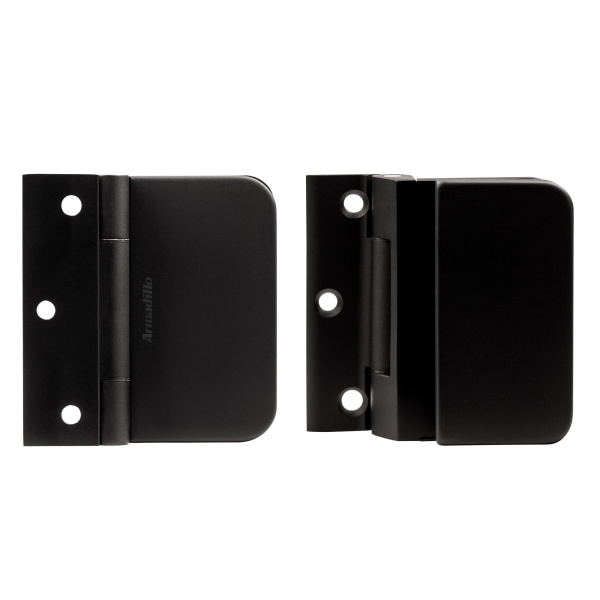 Петля Armadillo (Армадилло) для стеклянной двери Space.GL.H01 (2 шт) BL черный