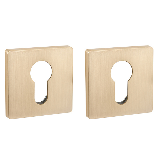 Накладка Fuaro (Фуаро) под цилиндр ET.K.SL52 (ET SL) SSG-39 сатинированное золото