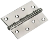 Петля универсальная MS 100X70X2.5-4BB SN стальная, врезная, цвет белый никель, сталь
