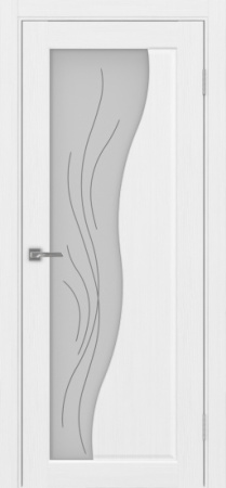 Сицилия_720.21 ЭКО-шпон 80*200 Белый лёд Стекло Линии