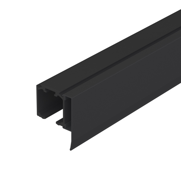 Комплект Armadillo (Армадилло) верхняя направляющая + декор.накладка SLD.Comfort-PRO.KIT/2000 track + dec (2м) BL Черный