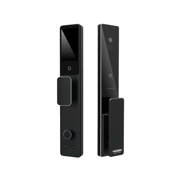 Замок врезной электронный Hogo V07 с распознаванием лица, черный