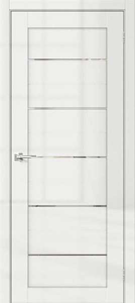 Дверь межкомнатная Парма (Parma) 2199 экошпон 600x2000 Белый