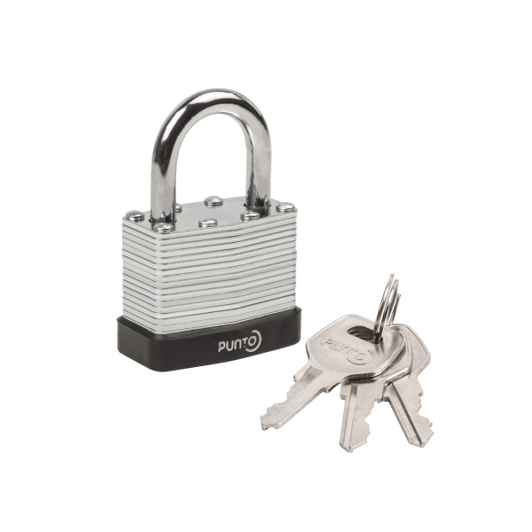 Замок Punto (Пунто) навесной PK-6540 3 key англ.