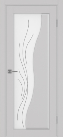 Сицилия_720.21 ЭКО-шпон 70*200 Пепельный Стекло Линии