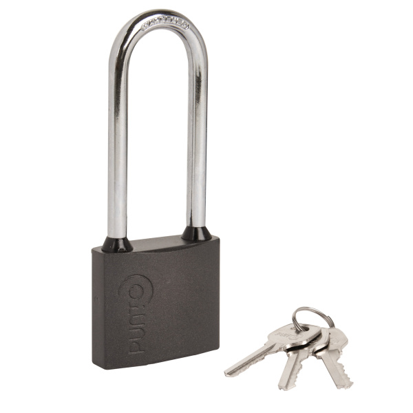 Замок Punto (Пунто) навесной PK-0138 L 3 key англ.ключ.