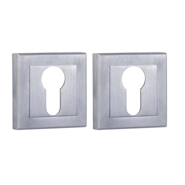 Накладка Punto (Пунто) под цилиндр ET.K.QL52 (ET QL) SSC-16 сатинированный хром