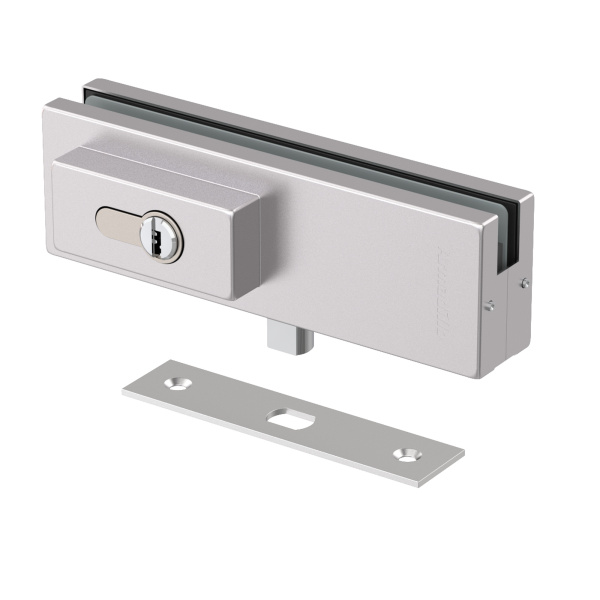 Замок Armadillo (Армадилло) для стеклянной двери Range.GL.L10 SS нерж. сталь