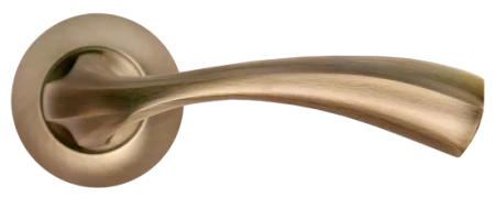 Ручка дверная СОН MH-15 MAB на круглой розетке цвет античная бронза, ЦАМ