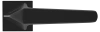 Ручка дверная SOUK MH-55-S6 BL раздельная на квадратной розетке 6 мм, цвет черный, ЦАМ Light