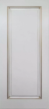 Межкомнатная дверь «Ревью В1 ДГ» 2000 x 600 belyyspatinoyzoloto