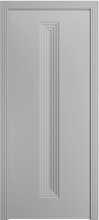 Межкомнатная дверь «Каролина-4 ДГ» 2000 x 800 Светло серая