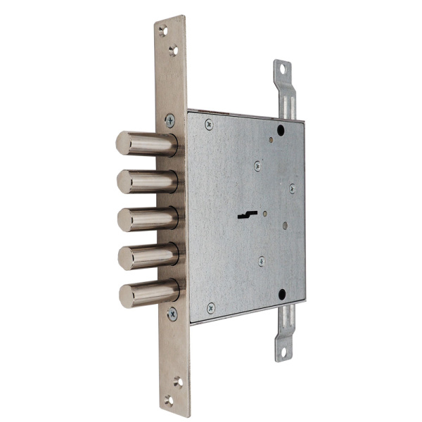 Замок Mettem (Меттэм) врезной сувальдный ЗВ8 140.1.0 с тягами, 5 кл. (ключ 80 мм)