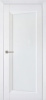 Дверь межкомнатная Перфекто (Perfecto) 105 покрытие soft touch белый бархат остекленная