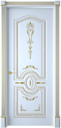 Дверь межкомнатная Диамант эмаль и лак эмаль белая глухая 600x2000 Emal Belaya