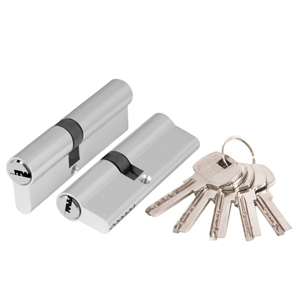 Цилиндровый Ajax (Аякс) механизм (AX200/80) AX2000Key80 (30+10+40) CP хром