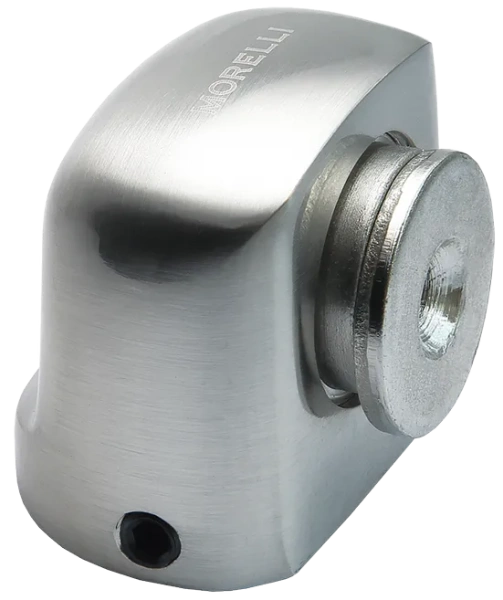 Ограничитель напольный MDS-2 SN магнитный, цвет белый никель