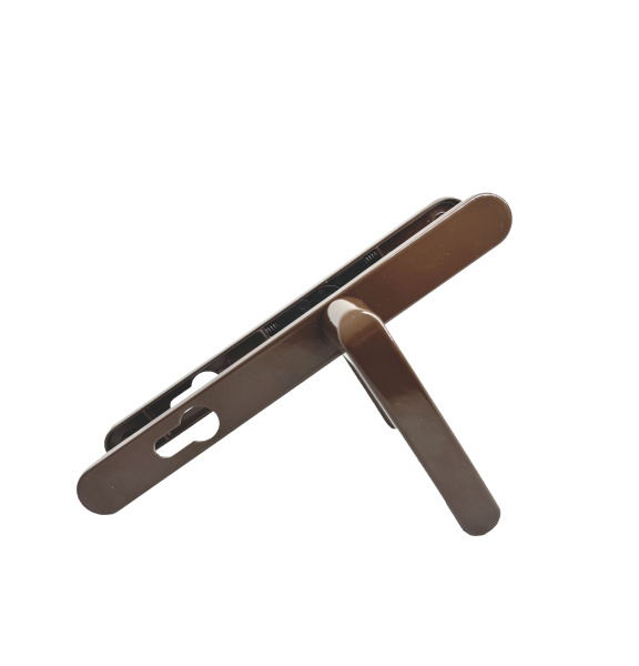 Ручка дверная Zenit (Зенит) на планке РФ1-85.25 (85 мм) коричневый