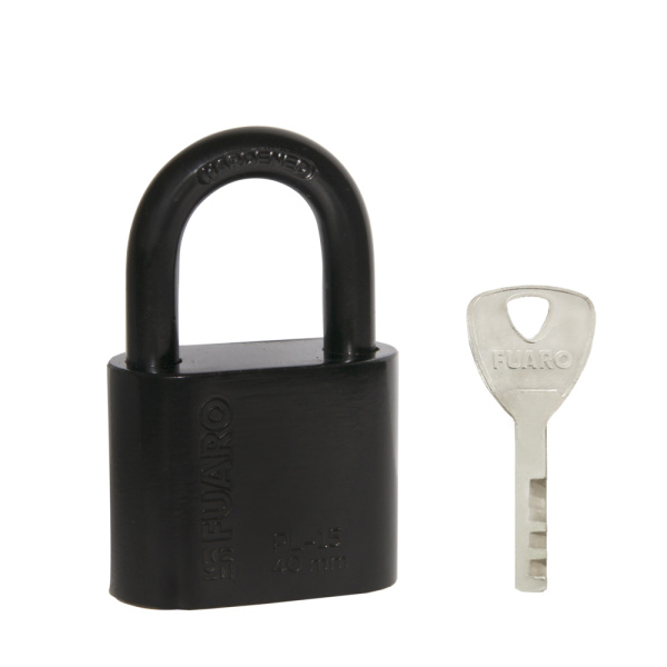 Замок Fuaro (Фуаро) навесной PL-WEATHER-1540 Black 4 fin key ( PL-15-40) диск. /блистер