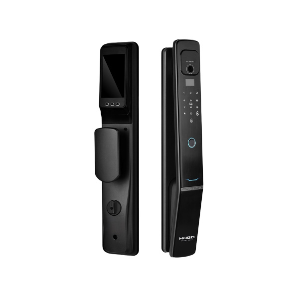 Замок врезной электронный Hogo V05 с распознаванием лица, черный