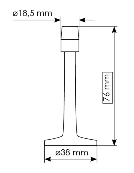 Дверной ограничитель DS2 SG, цвет матовое золото
