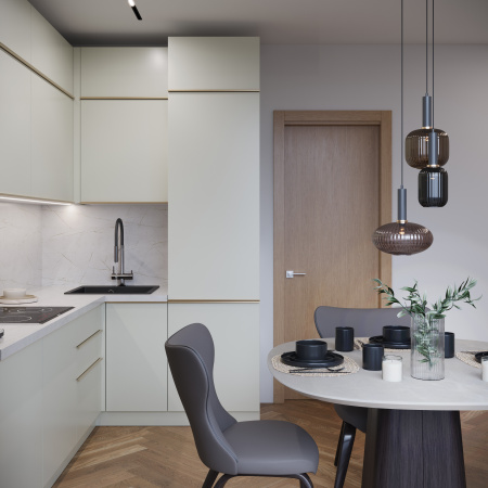 Готовый кухонный гарнитур БЕАТРИС мята